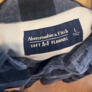 “Abercrombie & Fitch” Soft Flannel Blue